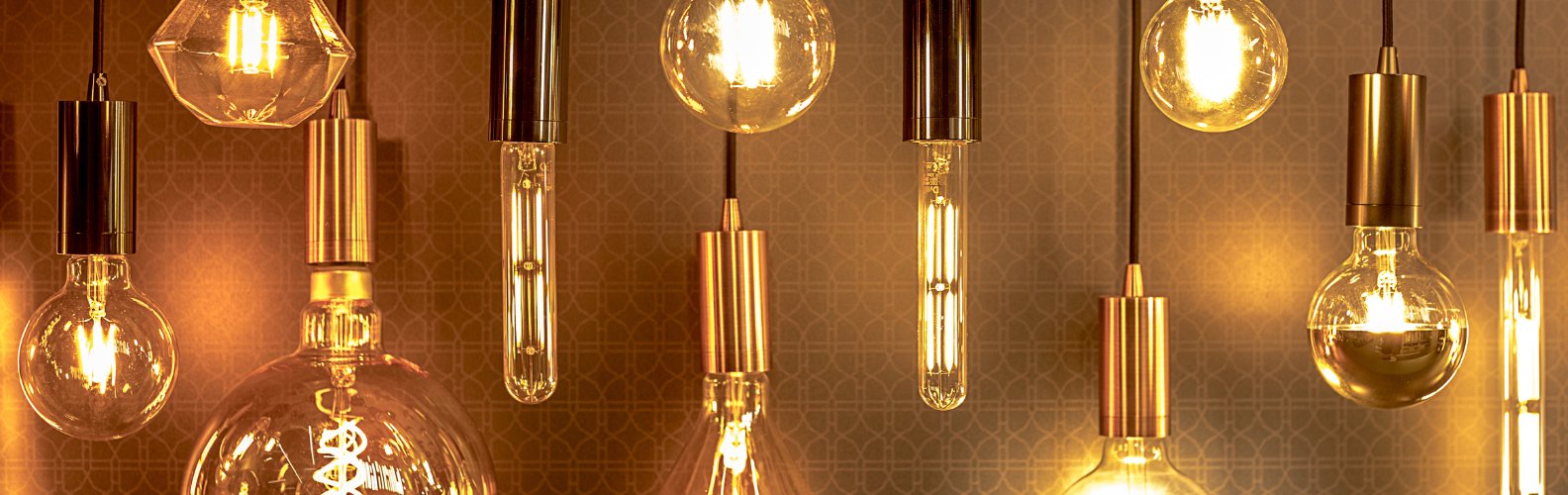 Image of lightbulbs shining brightly