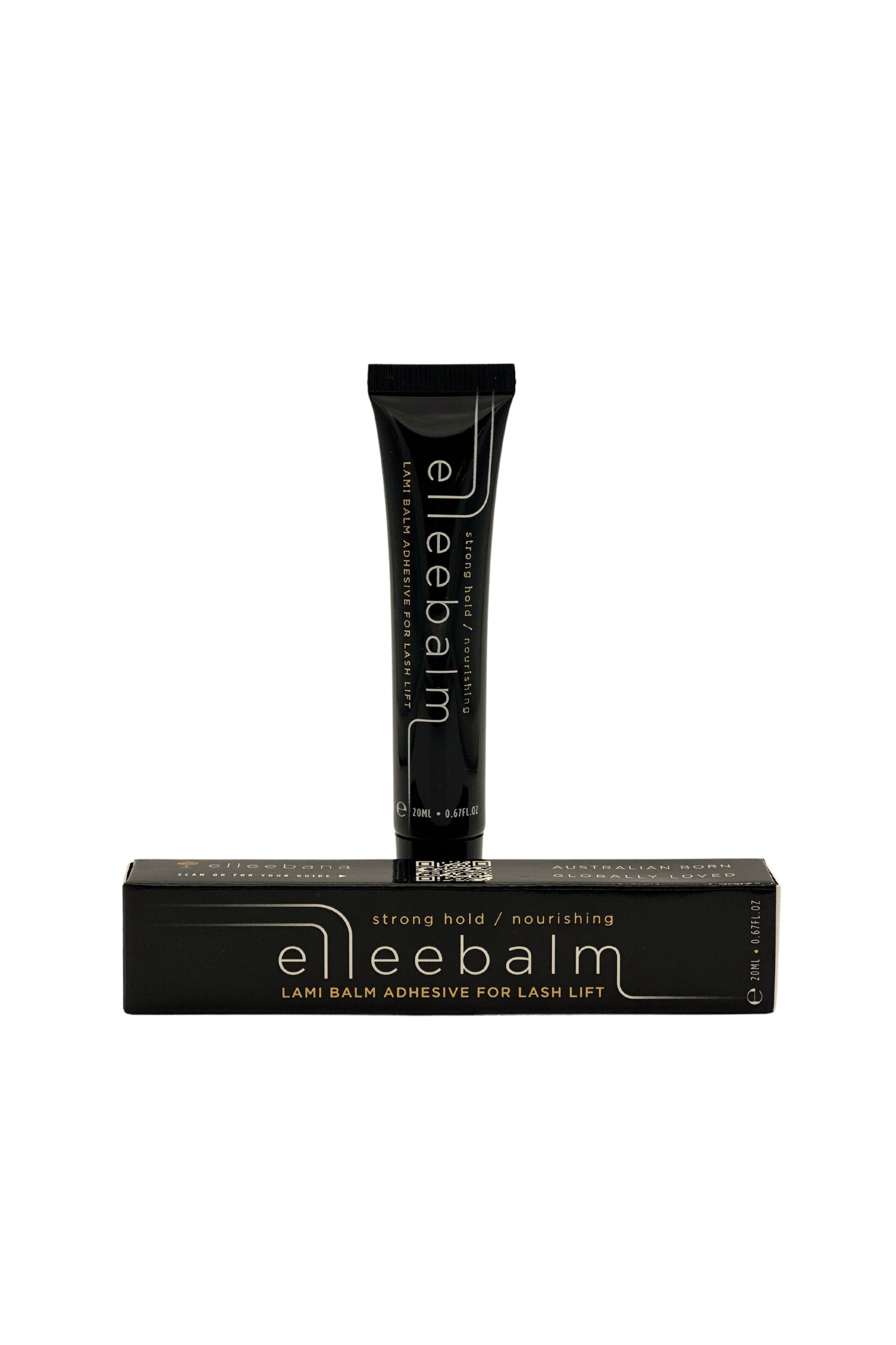 a tube of Elleebana black eyeliner on a white background.