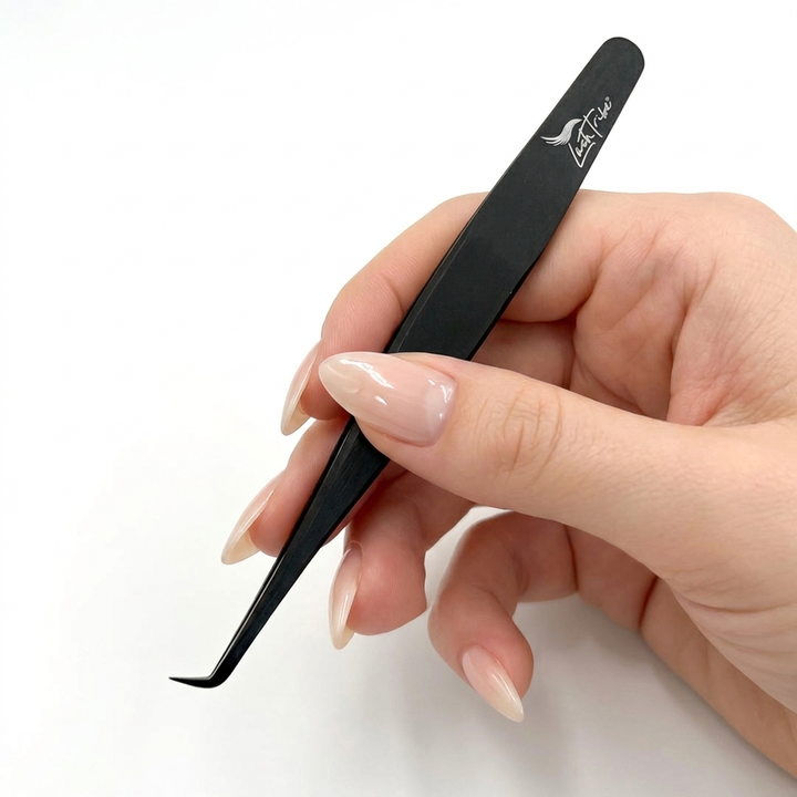 Black Beauty Nano Fibre Tip Tweezer Collection | Russian Volume &amp; Isolation Tweezers | Lash Tribe