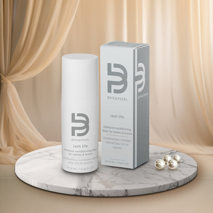 Elleebana Brik &amp; Pearl Lash Life Volume Filler for lashes and brows, 10ml pump bottle and box