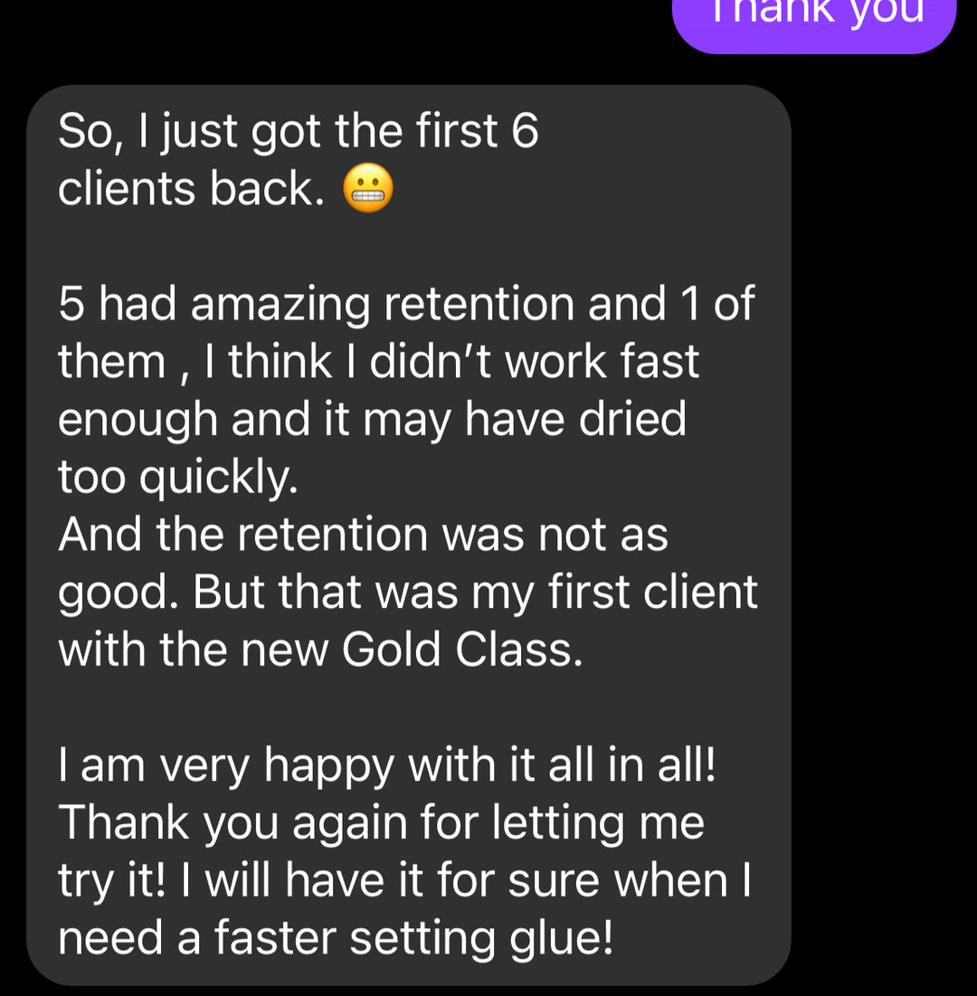 Thrilled about client retention and valuable lessons! 😊 With Lash Tribe&