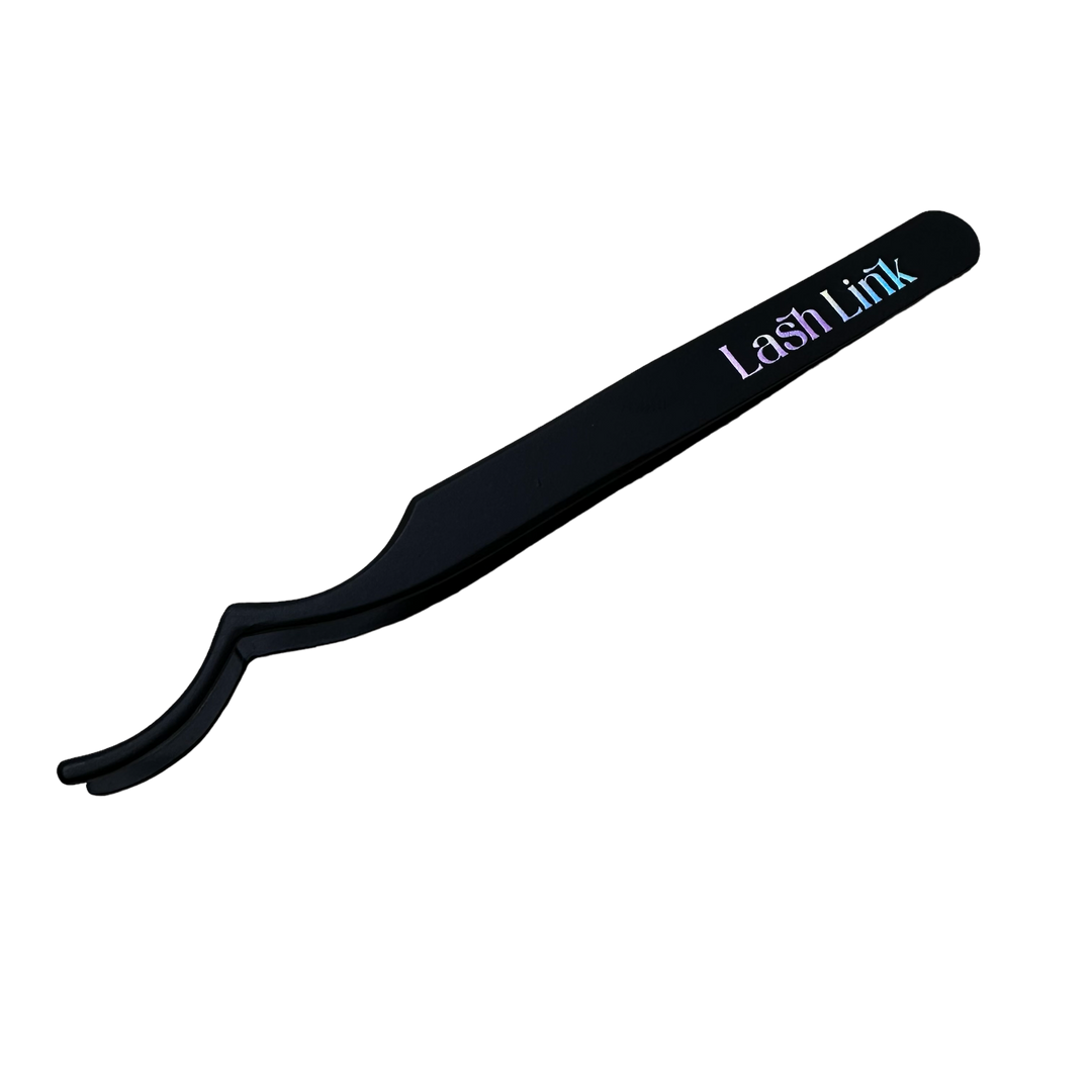 The Lash Link Applicator, a Lash Segment Tweezer from Lash Link, is displayed against a white background with "Lash Link" on the handle. Ideal for precise lash application, it&