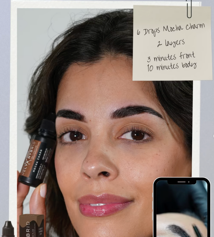 Elleebana Helyx Hybrid Dye Starter Kit | All 7 Shades + Cream Developer | Professional Brow Colour System