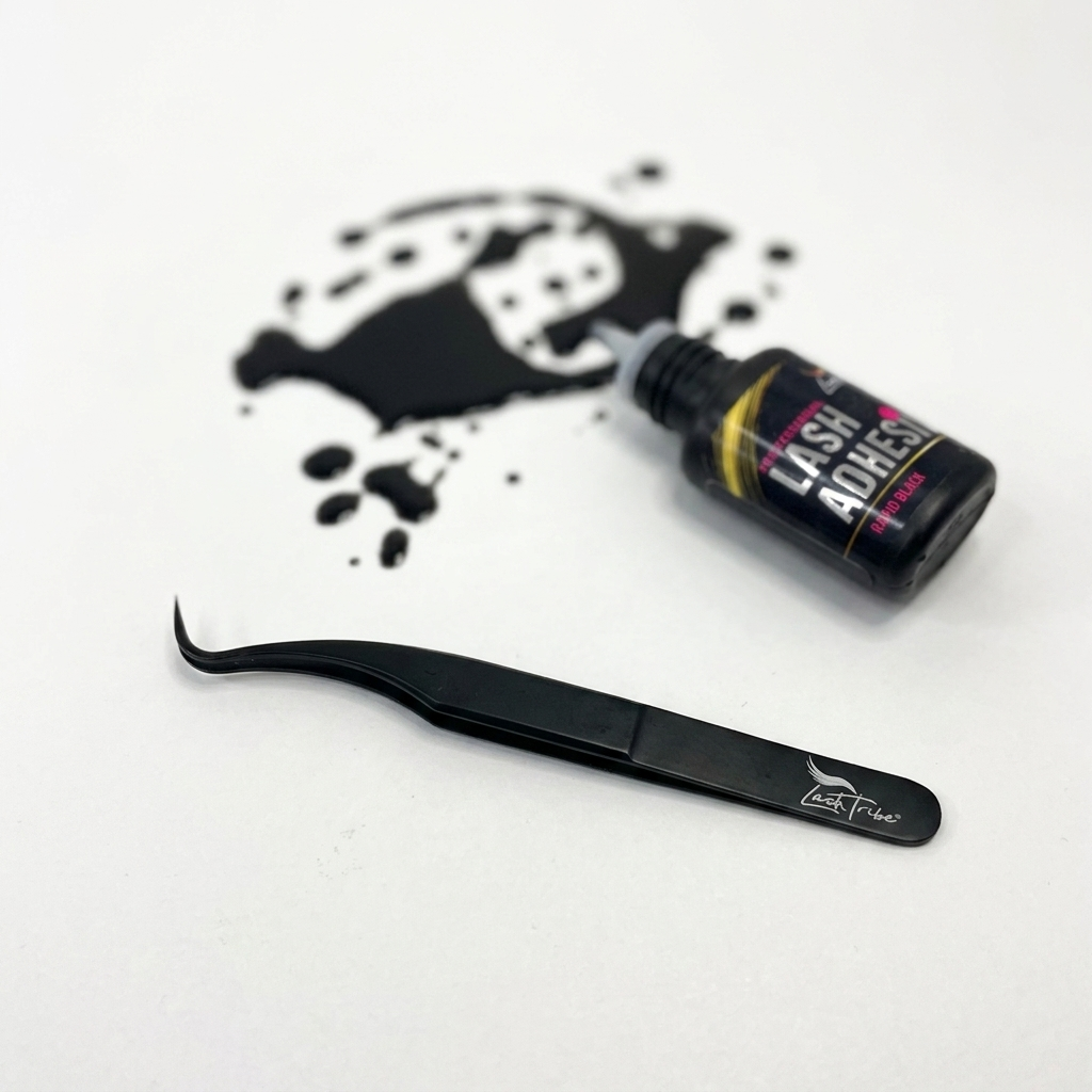 Black Beauty 1 | Nano Fibre Tip Volume Tweezer | Russian Volume Eyelash Extension Tweezer | Lash Tribe