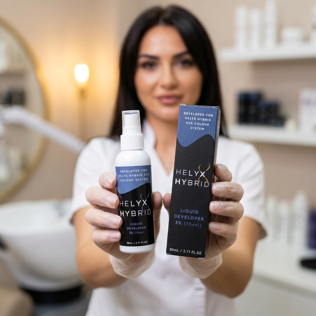 Elleebana Helyx Hybrid Liquid Developer 80ml 3% | Professional Brow Dye Activator | 10 Vol Oxidant
