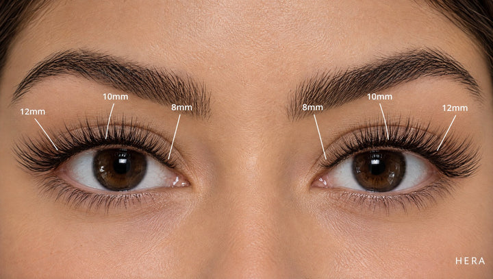 Hera light volume Lash Link ribbon lashes on both eyes