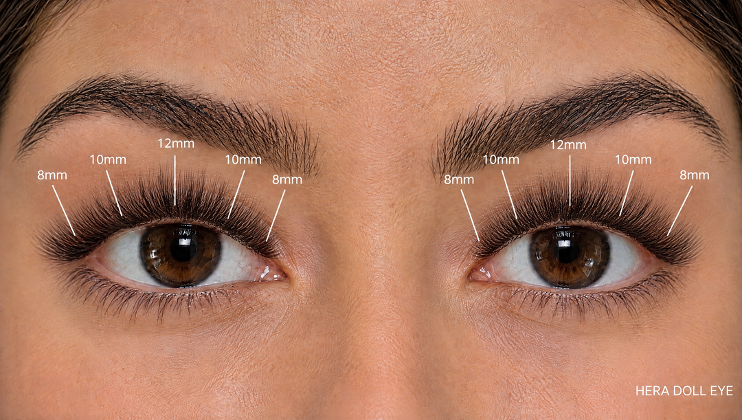 Hera Lash Link doll eye mapping 8, 10, 12, 10, 8mm on both eyes