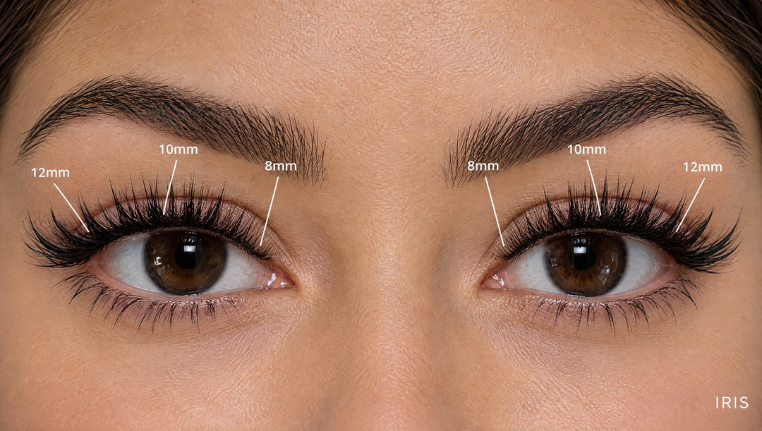 Iris spiky Lash Link lashes on both eyes
