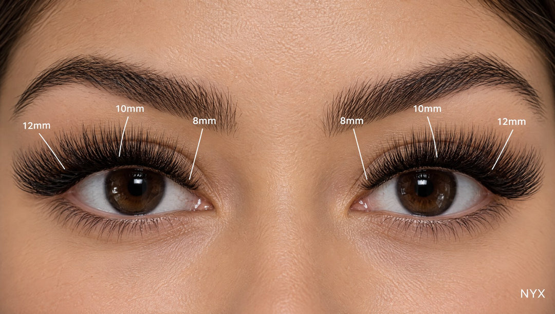NYX full dark volume Lash Link lashes on both eyes