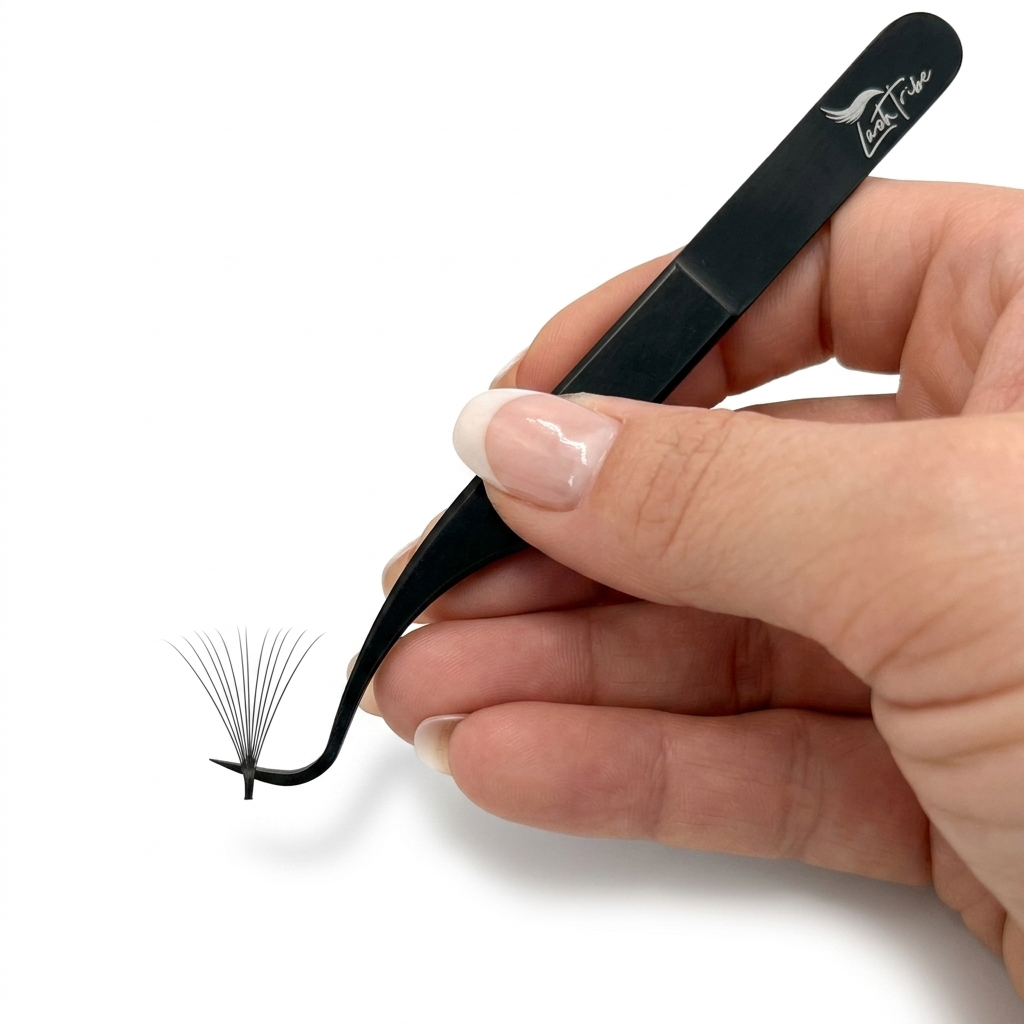 Black Beauty Nano Fibre Tip Tweezer Collection | Russian Volume &amp; Isolation Tweezers | Lash Tribe