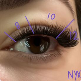 Close-up of an eye showcasing the full volume style of Lash Link&