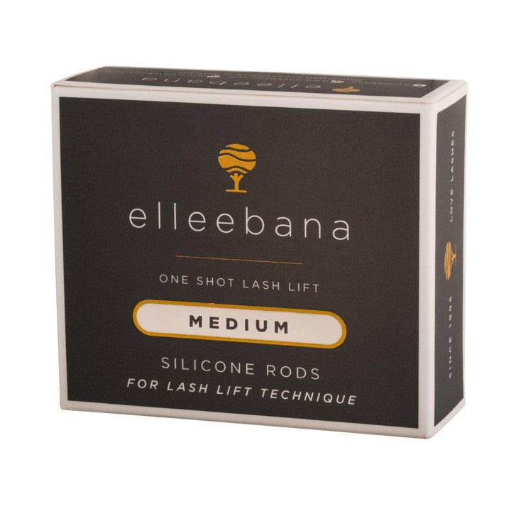 Elleebana One Shot Lash Lift with Elleebana medium silicone rods.