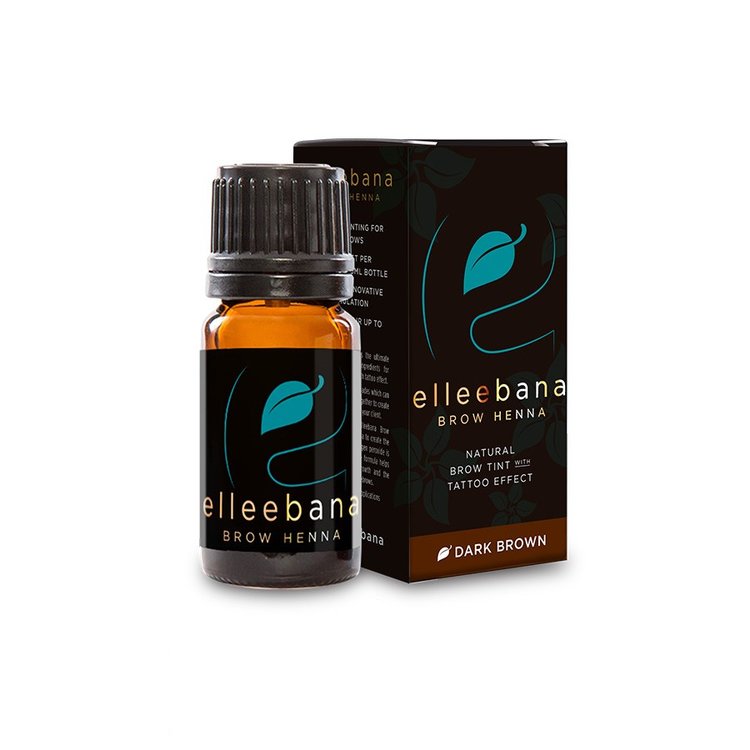 Professional Elleebana Brow Henna - 10ml for eyebrow tinting.