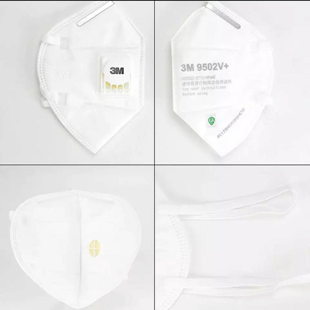 Lash Tribe 3M KN95 Medical Grade Mask with Valve in different sizes.